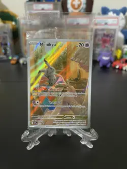 CRIMP ERROR Mimikyu SVP 075 Paldean Fates Black Star Promo Pokemon SEALED - Image 1