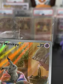 CRIMP ERROR Mimikyu SVP 075 Paldean Fates Black Star Promo Pokemon SEALED - Image 2