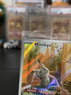 CRIMP ERROR Mimikyu SVP 075 Paldean Fates Black Star Promo Pokemon SEALED - Image 3