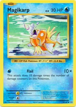 POKEMON CARD MAGIKARP 33/108 NO 129 FISH POKEMON TCG CCG - Image 1