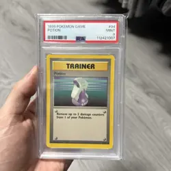 Pokemon 1999 Game Base Set Potion #94 PSA 9 - Image 1