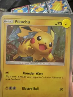 Pikachu SM76 Sun & Moon Holo Rare Black Star Promo Pokemon Card - Image 3