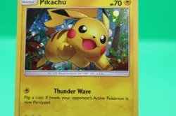 Pikachu SM76 Black Star Promo Cosmos Holo Pokemon Shining Legends Card - Image 3