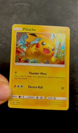 Fart HD Swirl Pikachu SM76 Cosmos Holo Promo Pokemon Card Nm/Lp 2017 Black Star - Image 2
