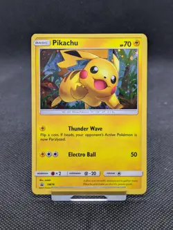 Pokemon Card Pikachu SM76 Black Star Promo Holo EX/NM - Image 1