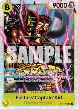 OP10-112 Eustass"Captain"Kid SR Royal Blood One Piece TCG NM - Image 1