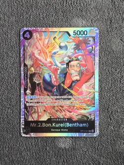 Mr.2.Bon.Kurei (Bentham) (SR) OP14-091 One Piece TCG The Azure Sea's Seven - Image 1