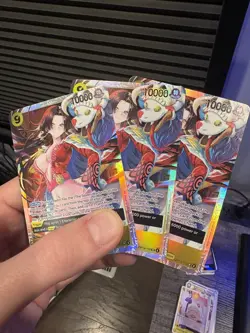 Boa Hancock OP14-112 SR The Azure Sea’s Seven Foil One Piece TCG English NM X3 - Image 1