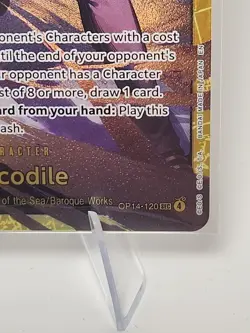 Crocodile -OP14-120 SEC One Piece TCG The Azure Sea's Seven Foil - Image 5