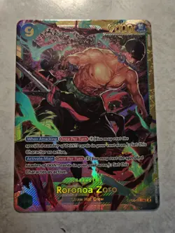 One Piece Wings of the Captain RORONOA ZORO OP06-118 Secret Rare TCG - Image 3