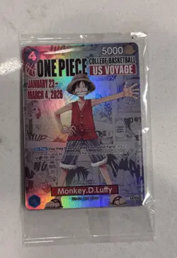 One Piece CCG College Basketball US Voyage Limited Edition Luffy Straw Hat Crew - Image 1