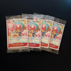 One Piece TCG Promos Pack x4 (Gol D Roger Promo P-101 to P-107) SEALED English - Image 1