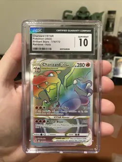 Pokemon- Charizard VSTAR 174/172 Brilliant Stars Rainbow Secret CGC Gem Mint 10 - Image 1