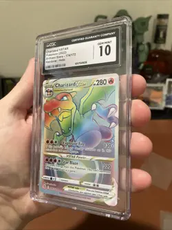 Pokemon- Charizard VSTAR 174/172 Brilliant Stars Rainbow Secret CGC Gem Mint 10 - Image 2