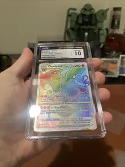 Pokemon- Charizard VSTAR 174/172 Brilliant Stars Rainbow Secret CGC Gem Mint 10 - Image 4