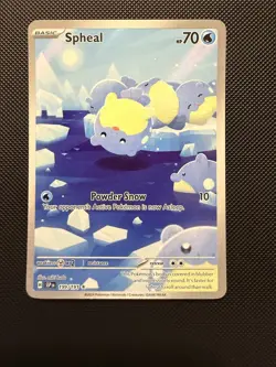 Spheal 199/191 Sv08: Surging Sparks Holo Illustration Rare IR Pokemon TCG Card - Image 1
