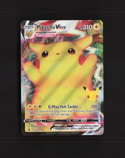 Pikachu VMAX SWSH062 Sword & Shield Stamped Black Star Promo Pokemon Card NM - Image 1