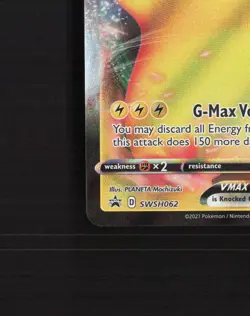 Pikachu VMAX SWSH062 Sword & Shield Stamped Black Star Promo Pokemon Card NM - Image 5