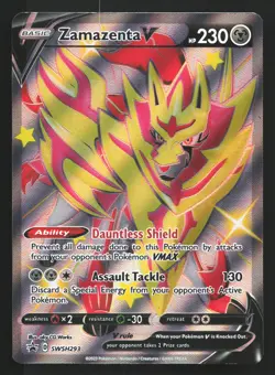 Zamazenta V (Shiny) SWSH293 SWSH: Sword & Shield Black Star Promo Pokemon Card - Image 1