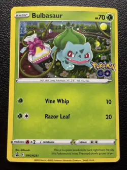 Bulbasaur SWSH231 Sword & Shield Black Star Promo Pokemon Card LP - Image 1