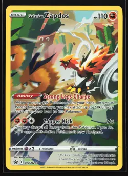 Galarian Zapdos SWSH283 SWSH: Sword & Shield Black Star Promo Pokemon Card - Image 1