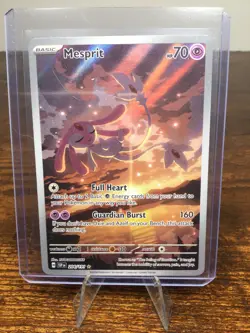 Pokemon TCG Mesprit Illustration Rare Holo Card 204/191 Sv08: Surging Sparks - Image 1