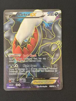 Pokemon Darkrai EX 107/108 Dark Explorers Full Art Ultra Rare Pokemon Card - Image 1