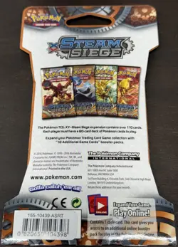Pokemon XY Steam Siege Sleeved Booster Pack New Factory Sealed - Image 2