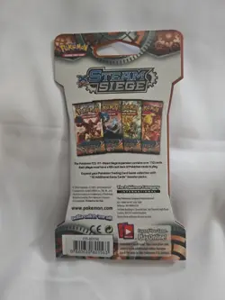 Pokemon XY Steam Siege Sleeved Booster Pack New Factory Sealed - Image 2