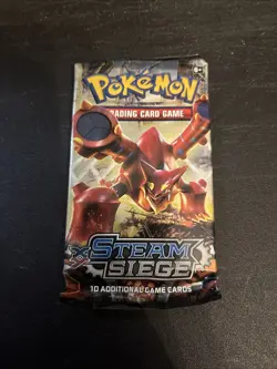 Pokemon XY Steam Siege Sleeved Booster Pack New Factory Sealed - Image 1