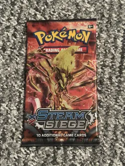 XY STEAM SIEGE ** Yveltal art Booster Pack ** factory Sealed Pokemon Cards - Image 1