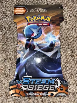 Pokemon XY Steam Siege Sleeved Booster Pack New Factory Sealed - Image 1