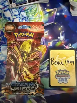 Pokemon TCG XY Steam Siege Sleeved Booster Pack Factory Sealed Yvetal Art - Image 1