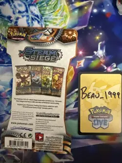 Pokemon TCG XY Steam Siege Sleeved Booster Pack Factory Sealed Yvetal Art - Image 2