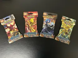 Pokemon TCG: XY Steam Siege Sleeved Booster Pack Factory Sealed Set - 4 Packs - Image 1