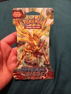 Pokemon XY Steam Siege Sleeved Booster Pack New Factory Sealed - Image 1