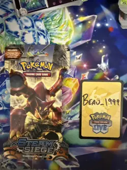 Pokemon TCG XY Steam Siege Sleeved Booster Pack Factory Sealed Volcanion Art - Image 1
