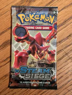 Steam Siege Booster Pack XY Factory Sealed Pokemon 2016 - Image 1