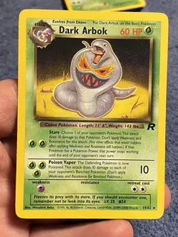 Dark Arbok 19/82 1999-23000 Non Holo Rare Pokemon TCG Card WOTC NM - Image 1