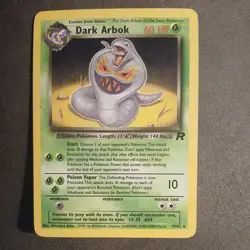 Pokemon TCG Dark Arbok (19) 19/82 Team Rocket Rare card Unlimited LP - Image 1