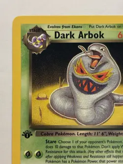 Pokemon TCG Dark Arbok Card 19/82 Regular LP Condition - Image 2
