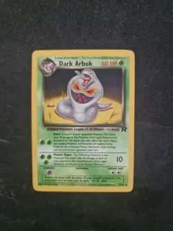 Pokemon TCG Team Rocket Dark Arbok 19/82 Non-Holo Rare Card LP - Image 1