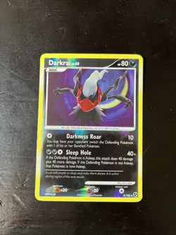 Pokemon TCG Darkrai 4/106 Reverse Holo Card Great Encounters LP Pokemon Game! - Image 1