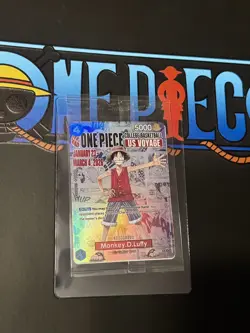 One Piece Monkey D. Luffy US Voyage College Basketball Promo Card Sealed - Image 1