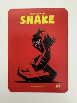 Snake Token Card Kingdom MTG Magic the Gathering Card NM Near Mint - Image 1