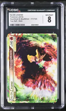 CGC 8 Ho-Oh LEGEND Bottom HeartGold & SoulSilver 112/123 Holo Pokemon Card - Image 1
