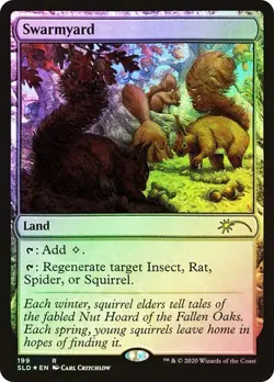 1 x FOIL Swarmyard NM Foil Secret Lair 199 MTG Magic: the Gathering - Image 1