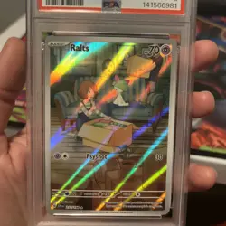 Ralts Scarlet & Violet Illustration Rare Card 211/198 PSA 8 NM-MT - Image 3