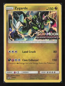 Zygarde SM48 Promo SM Promos Staff Stamped Pokemon Card - Image 1