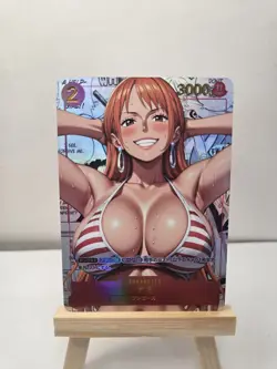 NAMI ONE PIECE BIKINI Goddess WAIFU ACG Anime Holo Girl Card - Image 1
